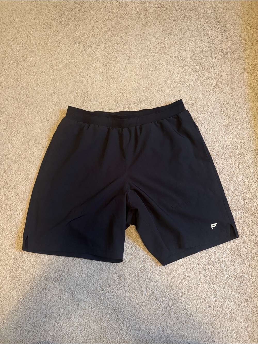 Fabletics Men Lined Solid Black 7” Inseam Shorts